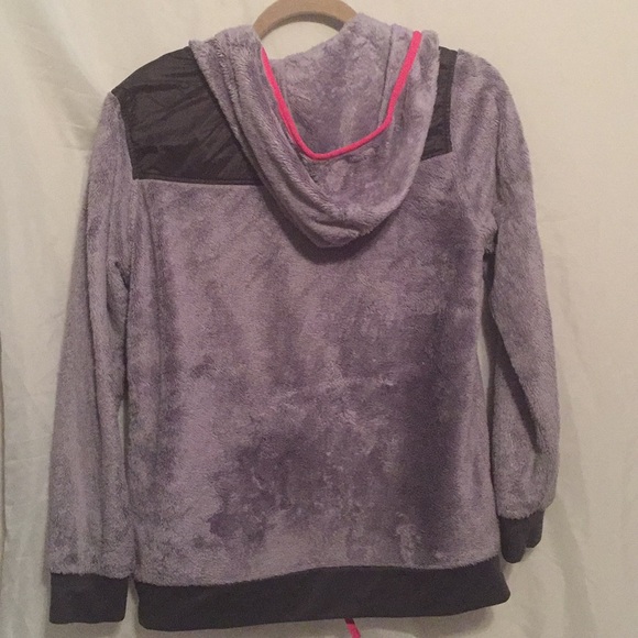 The North Face fuzzy hooded jacket!! Sz XL 💕💕 - Picture 7 of 8
